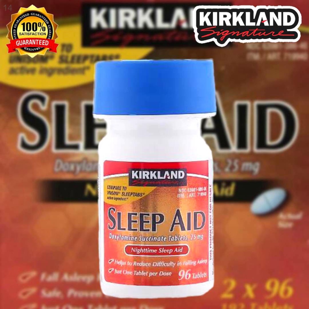 Kirkland Kirkland Signature Sleep Aid 25mg 96 Tablets Imported From Usa Shopee Philippines