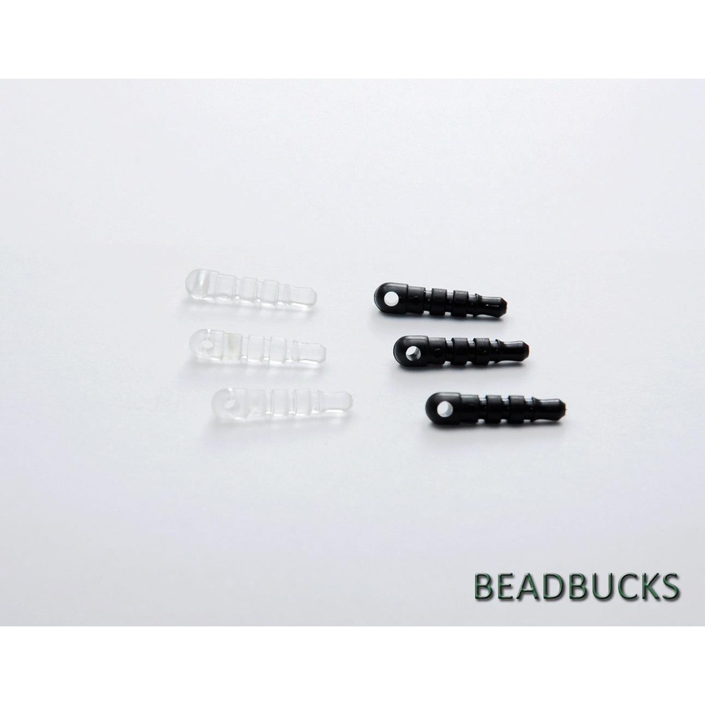 ♧DIY Phone plug plastic 18x4mm with 1.5mm hole, fits standard 3.5mm