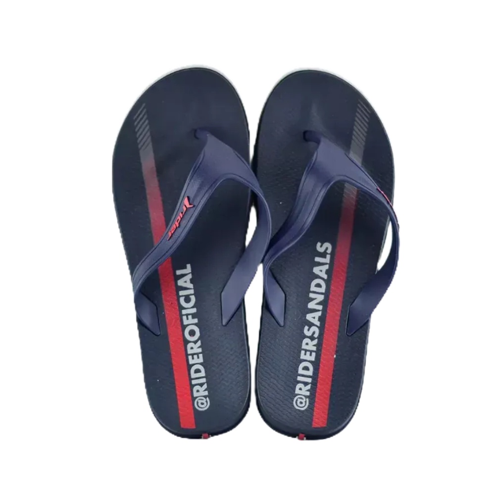 Rider Jam Thong Ad Black Blue Red Men's Slippers | Shopee Philippines