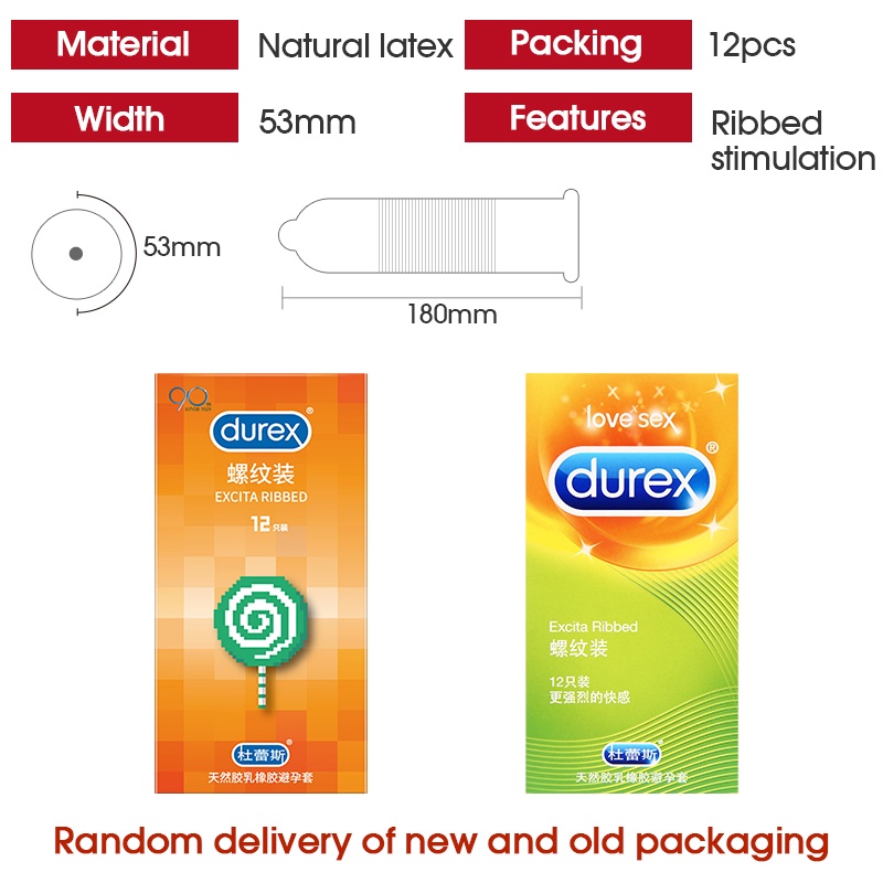 【new】 ☼ Durex Condom for Men Ice Fire Natural Latex Lubrication ...