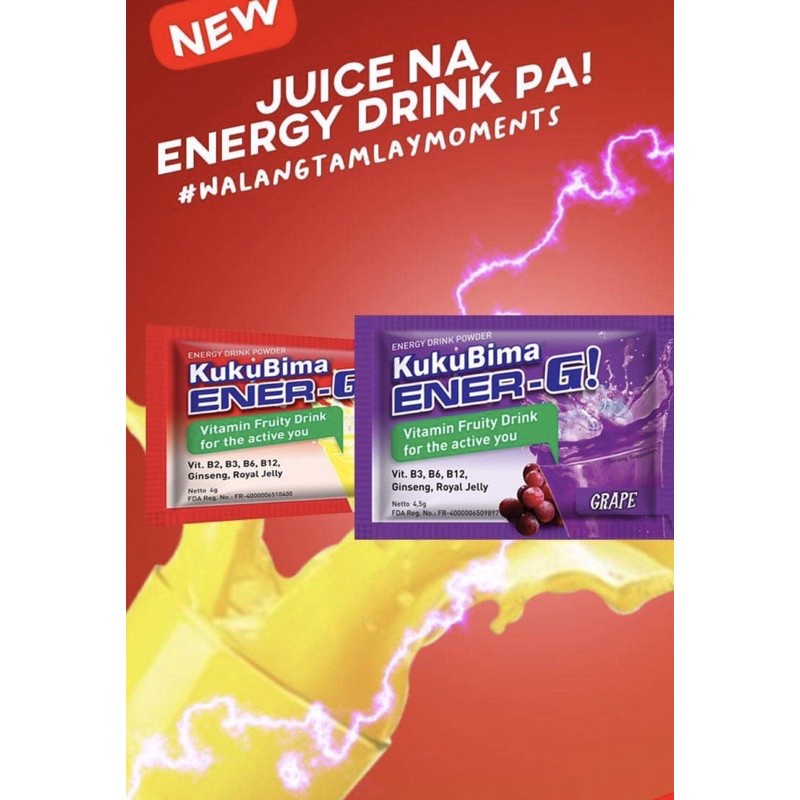 ☎Kukubima Energy Juice box of 6 sachets Shopee Philippines