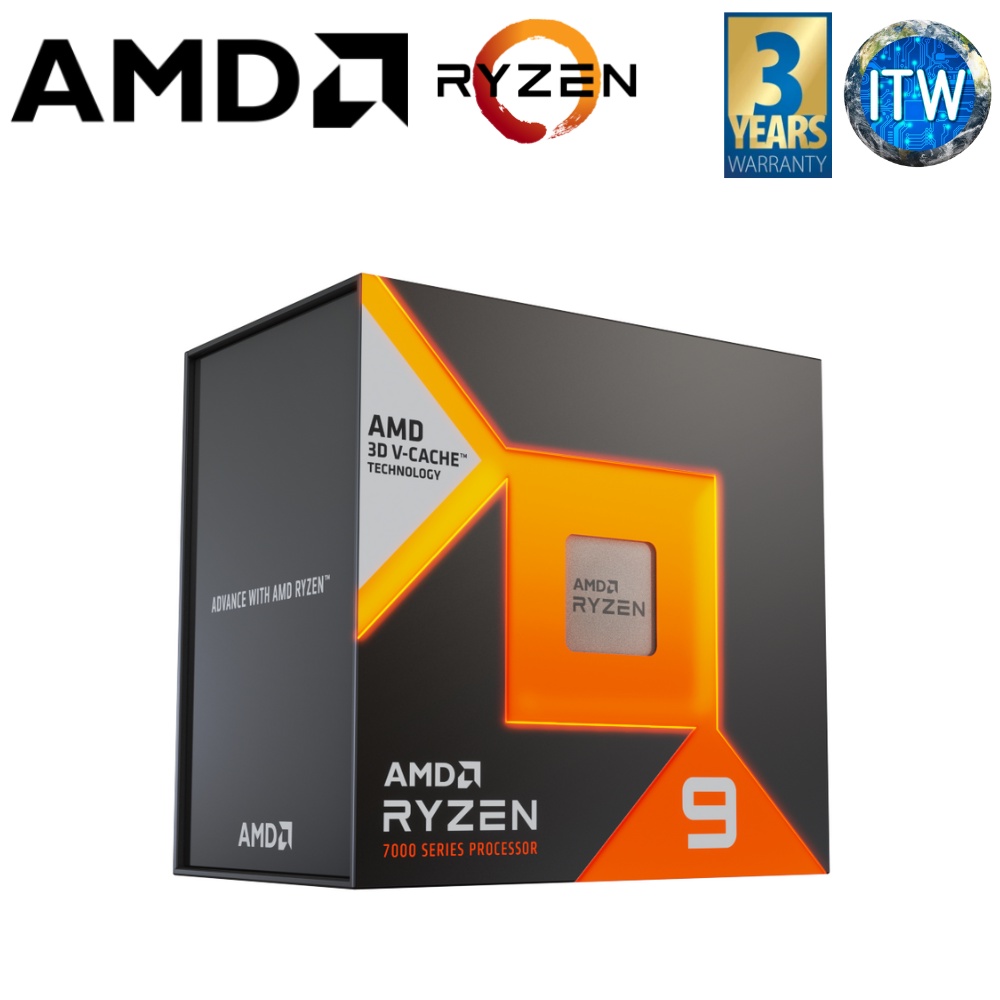 ITW | AMD Ryzen 9 7950X3D 16-Core, 32-Thread 5.7Ghz Max Boost, 4.2Ghz ...