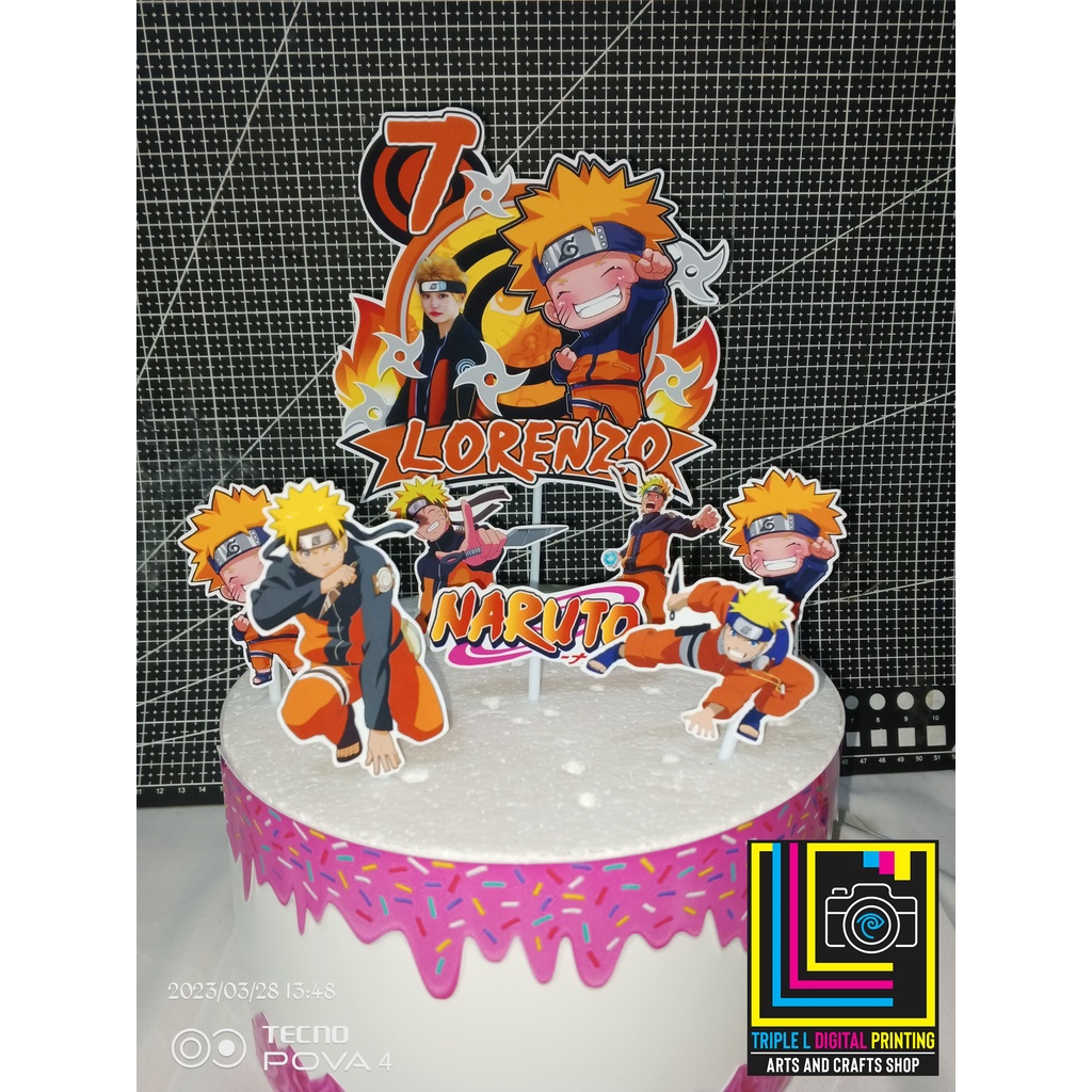 Naruto Cake Topper Personalized | Ninja Anime Cake Topper | Anime ...