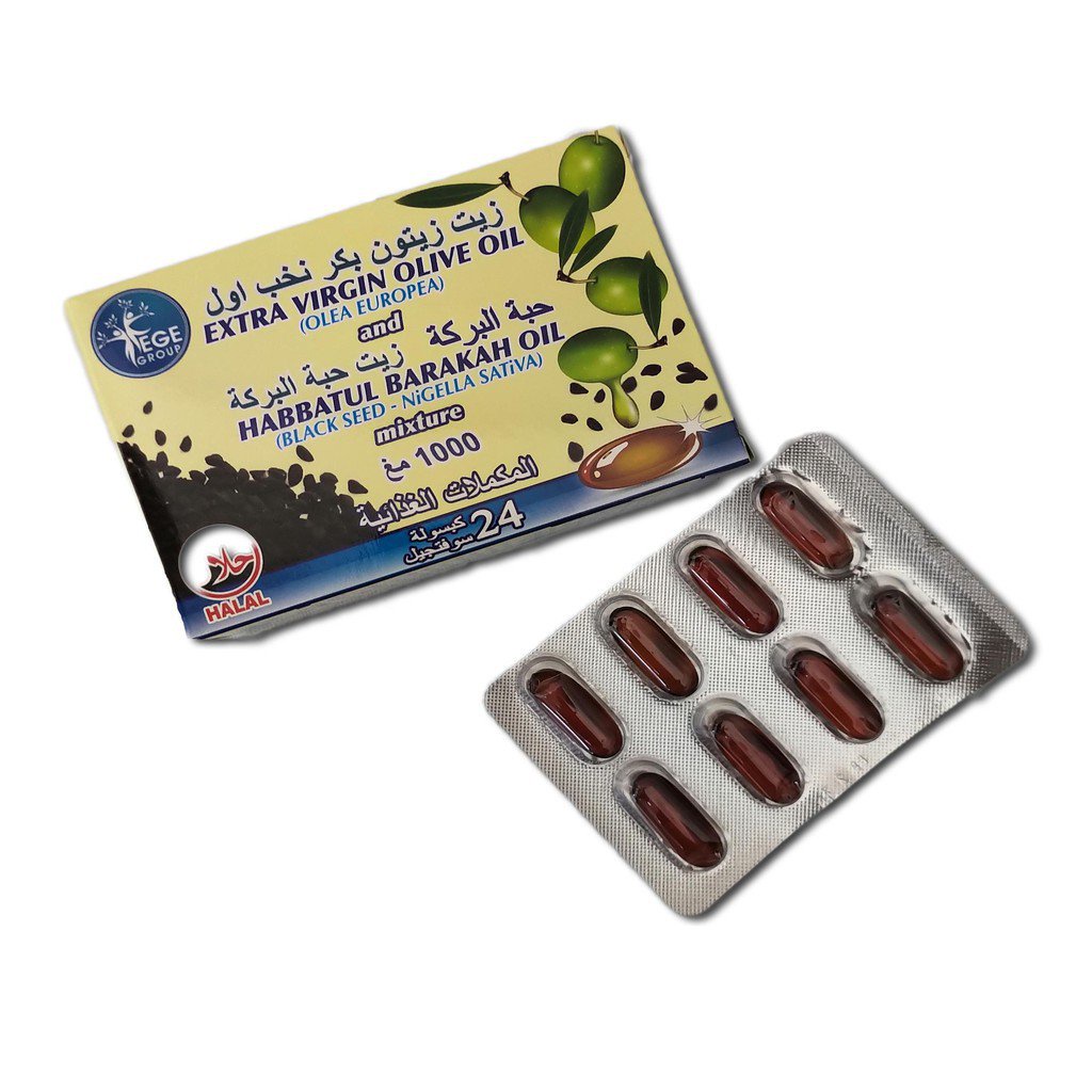Extra Virgin Olive Oil + Habbatul Barakah Oil (Black Seed) by EGE Group