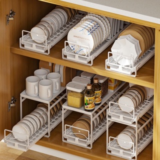 Kitchen Cabinet Built-in Drawer Storage Rack Partition Rack