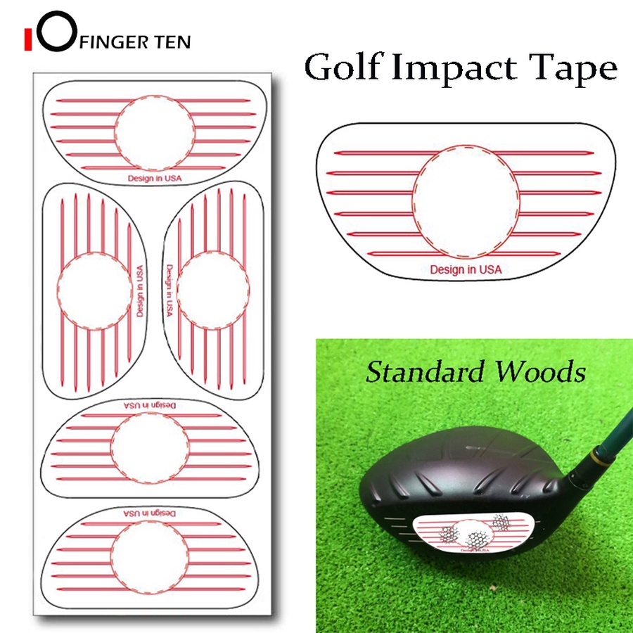 New Golf Swing Trainer Impact Tape Target Sticker Labels Driver Woods ...