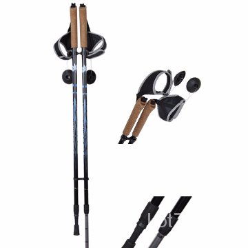 Orange Aluminum 3-Section Collapsible Hiking Stick – Survival/Backpacking/Walking Pole!