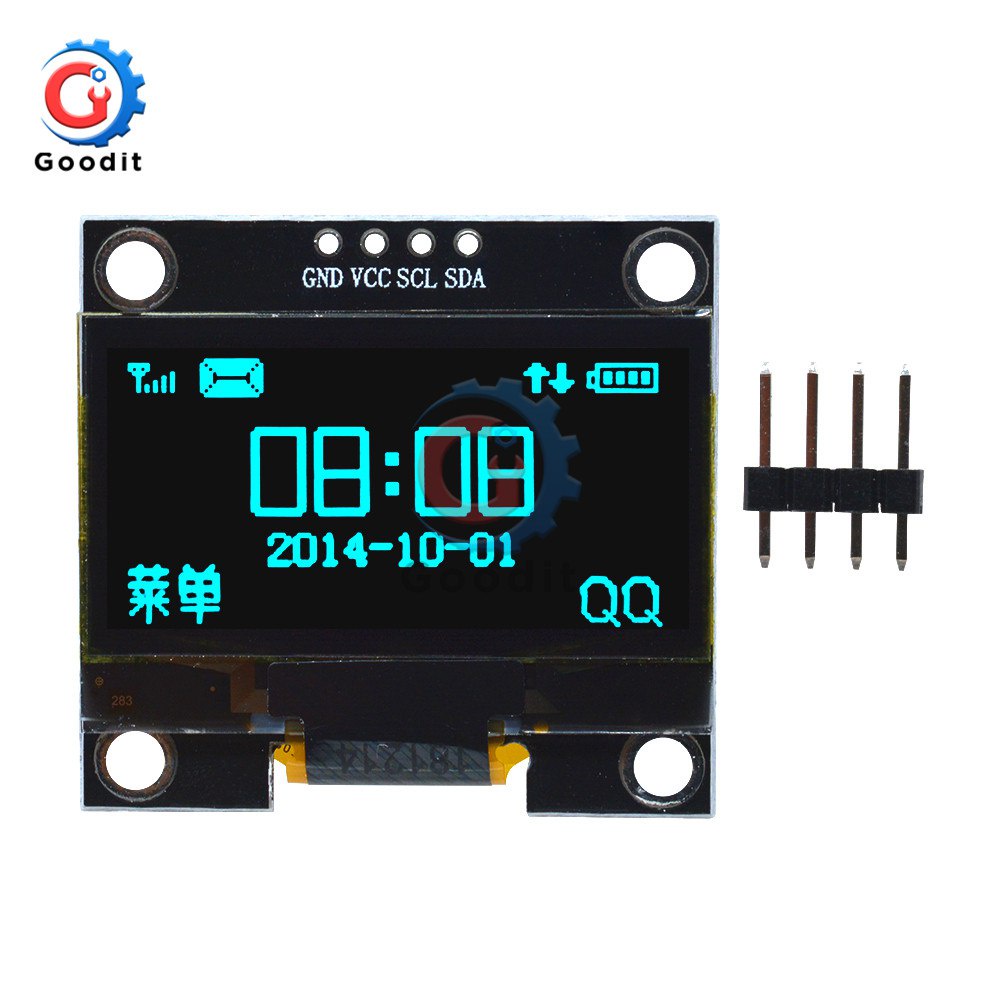 1.3 inch OLED Module White/Blue OLED 128X64 OLED Display Module 3-wire ...