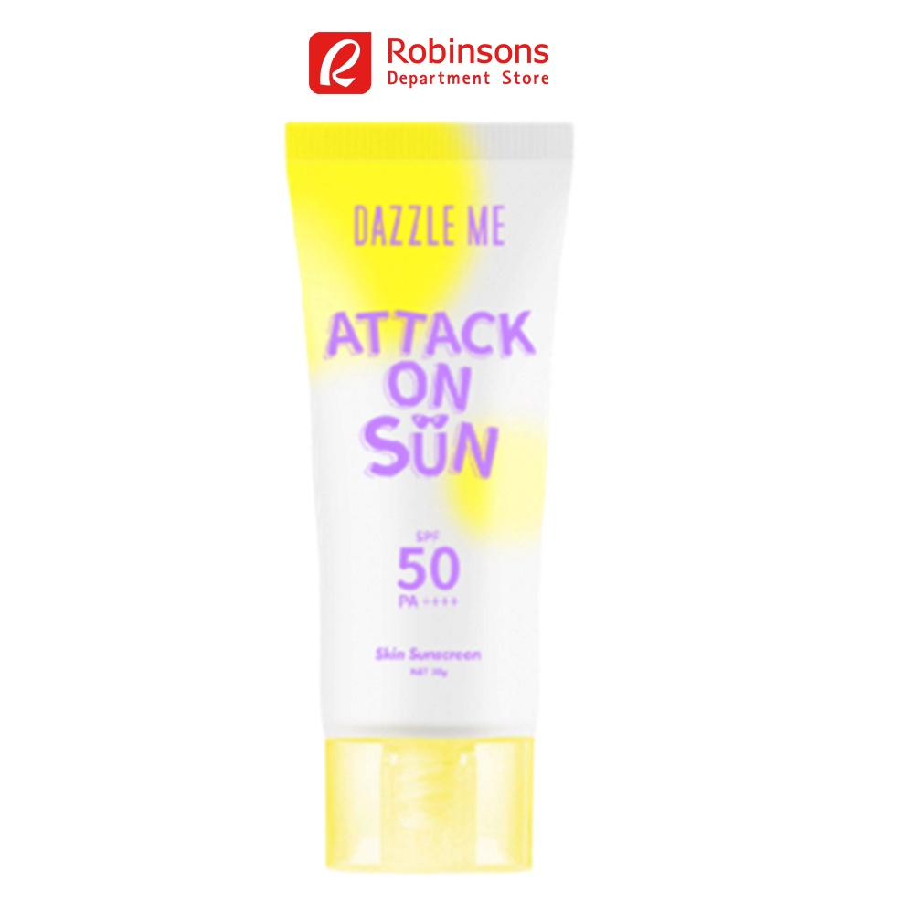 Dazzle Me Attack On Sun Sunscreen Spf 50 Pa      30G Shopee