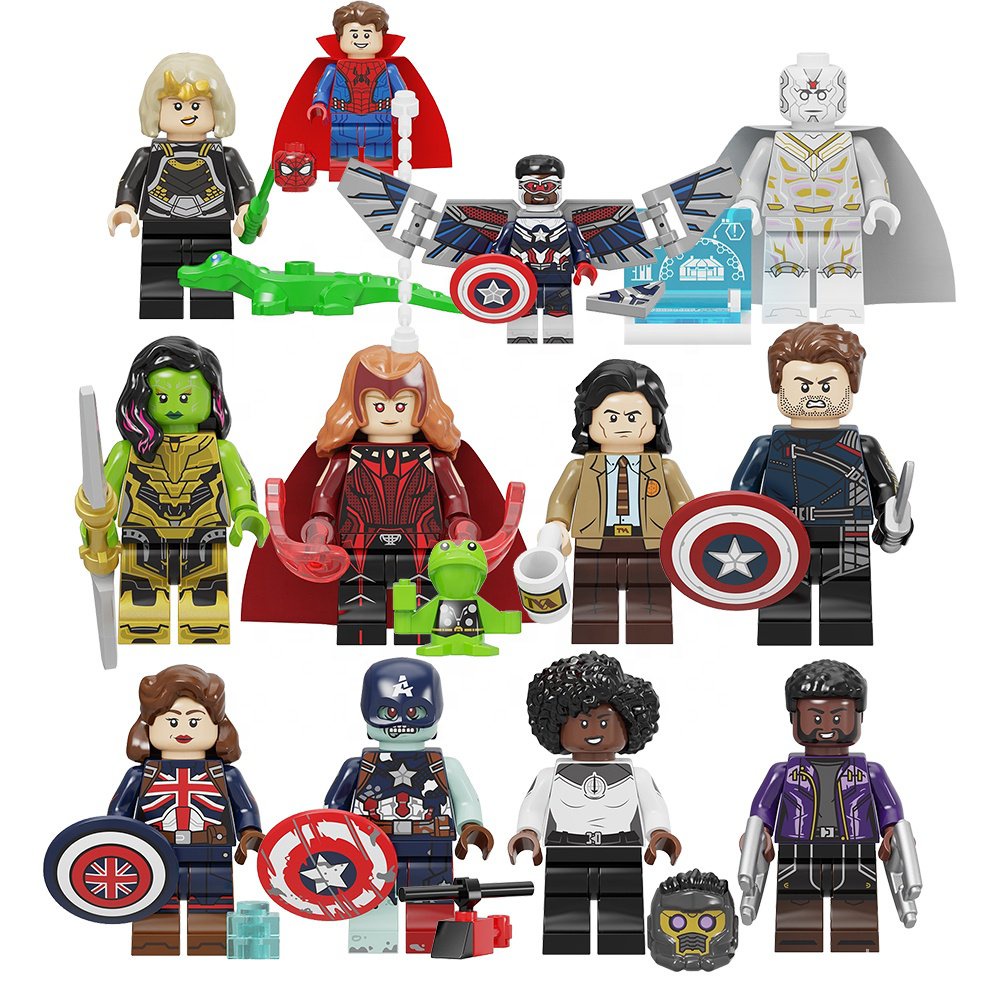 Pg8298 Super Heroes Star Lord Zombie Monica Captain Britain Bucky 