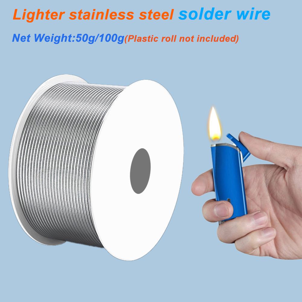 50g/100g New lighter stainless steel solder wire disposable copperiron