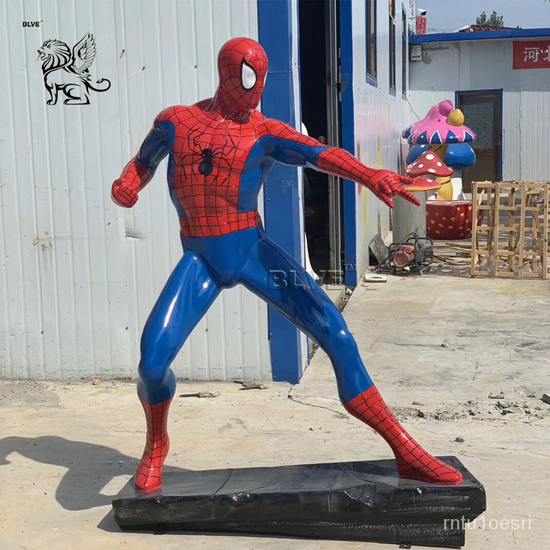Resin Art Superhero Movie Action Figure Life Size Fiberglass Spider Man