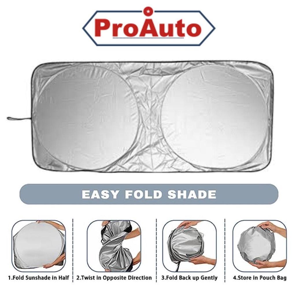 HYUNDAI ACCENT Car Sunshade Silver Foldable Car Windshield Sun Shade