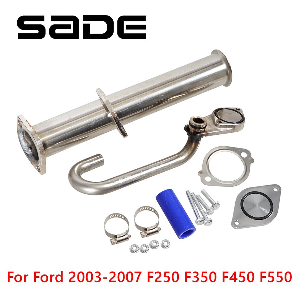 Auto EGR Valve Pipe Kit EGR Bypass Delete Kit For 2003-2007 Ford F250 ...