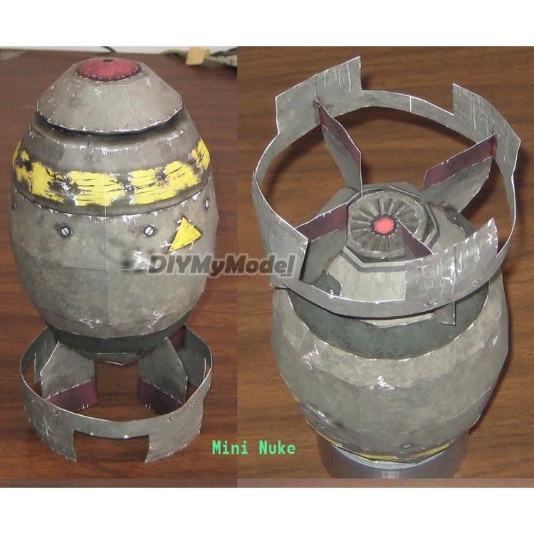 DIYMyModeI 25cm Missile Bomb Atomic and Hydrogen Bombs 3D Paper Model ...