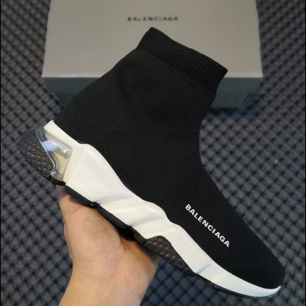 Balenciaga Air Cushion Sock Shoes High Top Casual Board Shoes Knitted ...