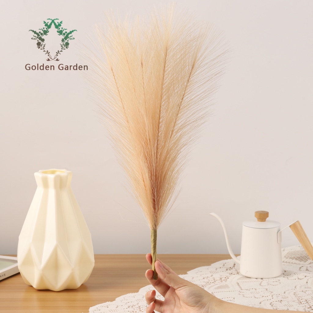 Artificial Reed Grass Pampas Branches Plants Bouquet grass wall decor