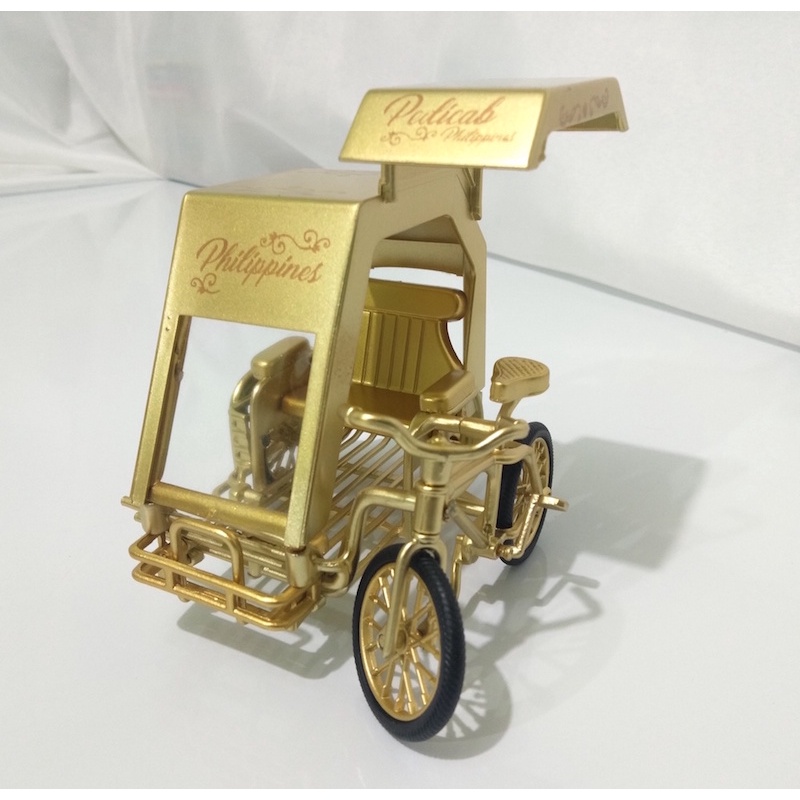 Pedicab DieCast Metal Toy, Vehicle Toy Collectible, Pedicab Replica, Philippine Tricycle Model