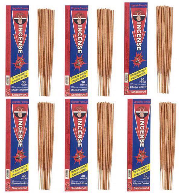 LST SET OF 6 Sandalwood Incense for Flies and Mosquitoes Shopee