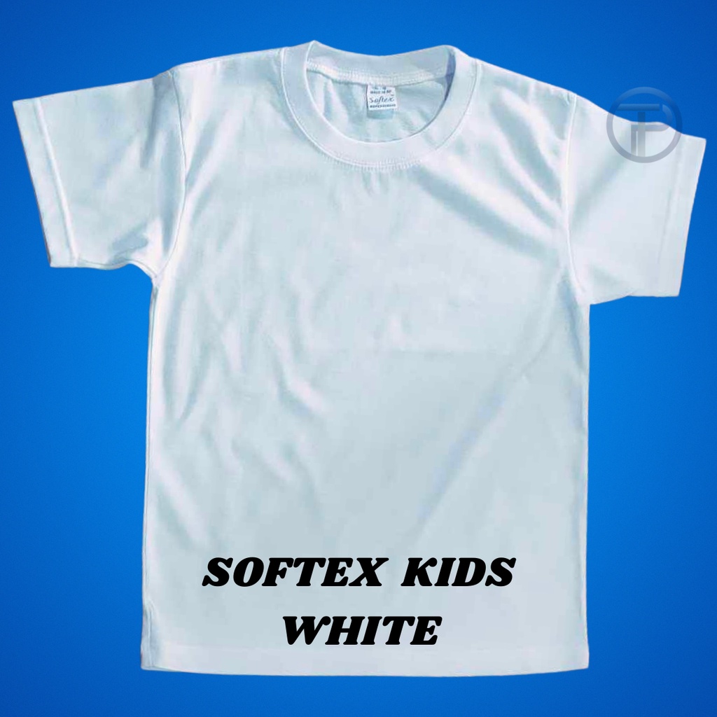 SOFTEX KIDS Plain T-shirt White Shirt Black Shirt Red Shirt Round Neck ...
