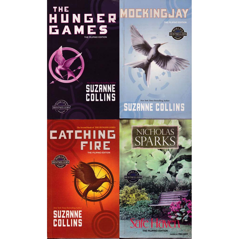 Hunger Games Book Trilogy by: Suzanne Collins ( The Filipino Edition ...