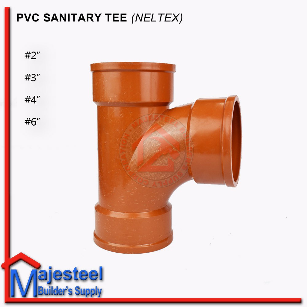 NELTEX TEE PVC Sanitary Pipe Fittings 6inches sold per piece