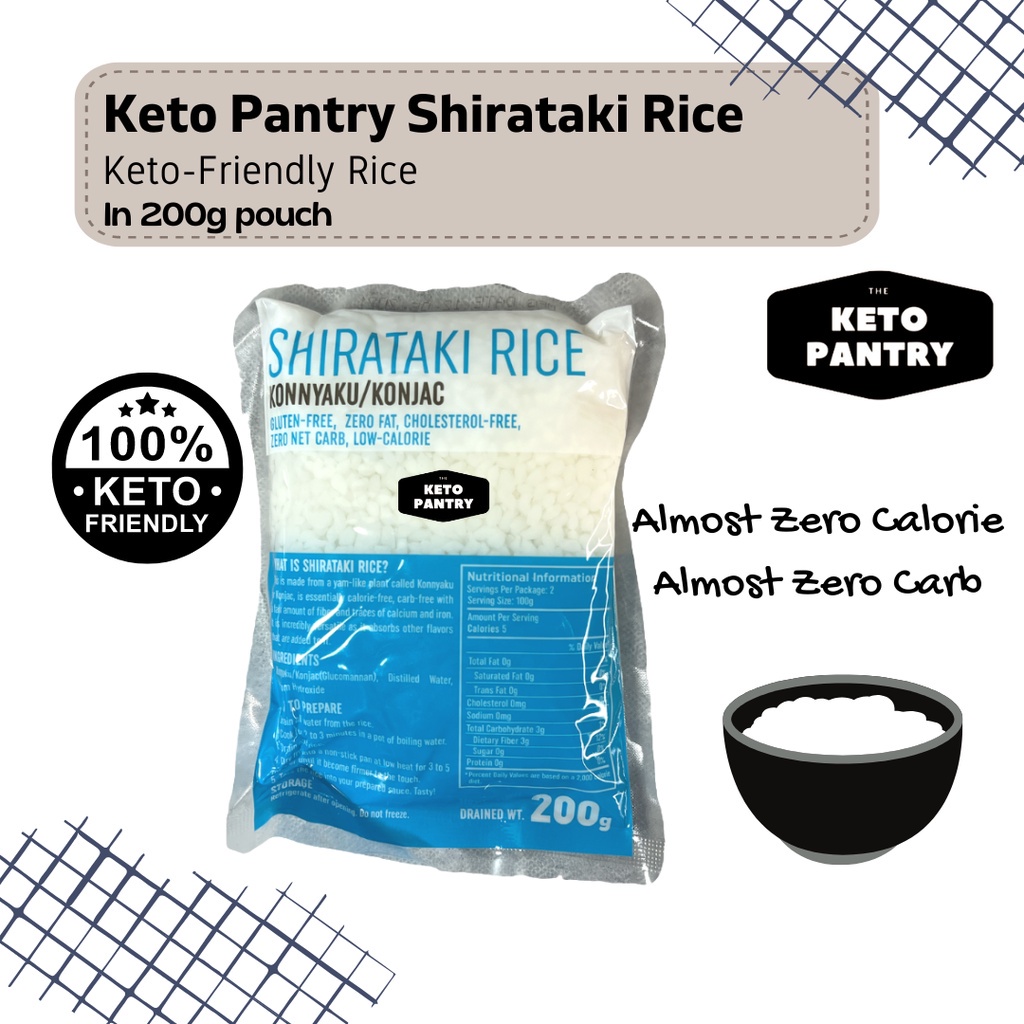 Keto Pantry Shirataki Rice Low Carb Alternative to Rice (Choose from Different Options