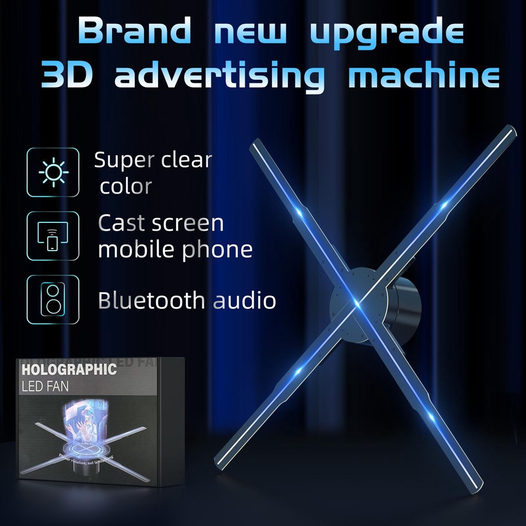 LED Advertising Display Signboard Holographic Light Player Hologram ...