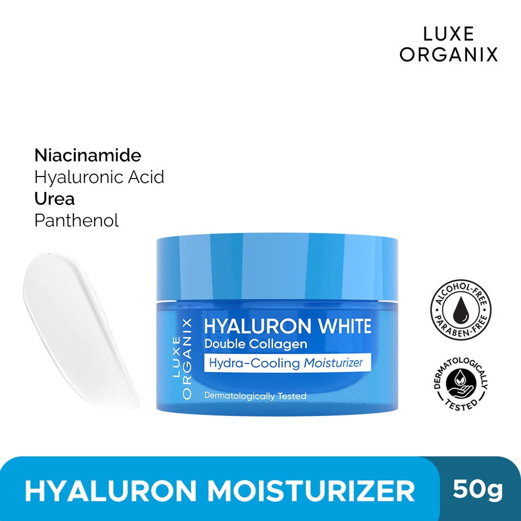 Luxe Organix Hyaluron White Double Collagen Hydra-cooling Moisturizer 