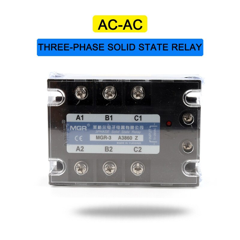 MGR-3 Three 3Phase Reversing FW&BW Solid State Relay DC Control AC Load ...