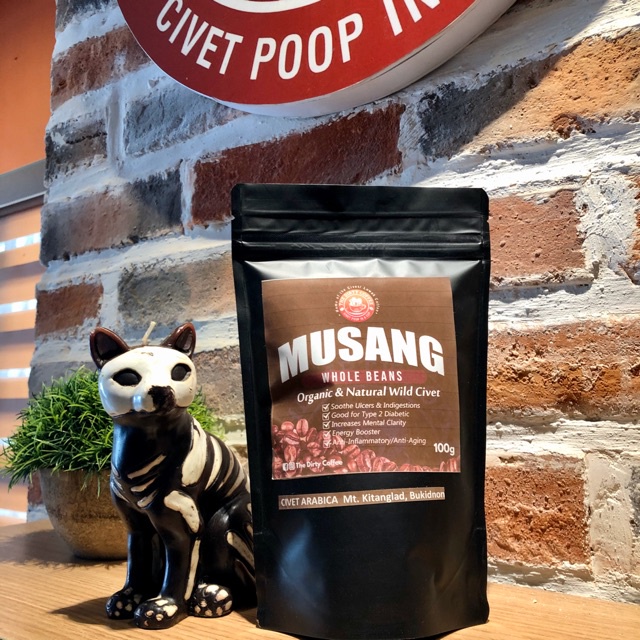 The Dirty Coffee MUSANG Mount Apo (100 Wild Civet & Organic Beans) 100g Shopee Philippines