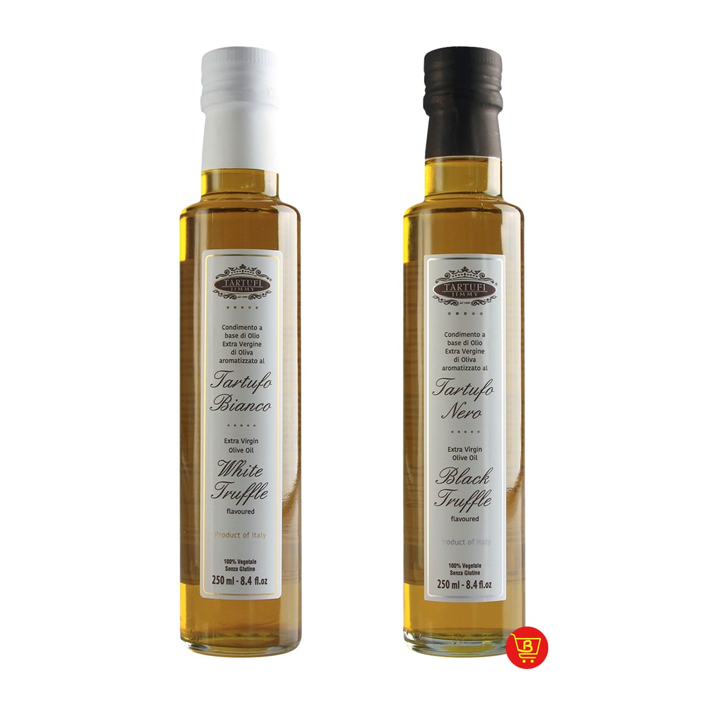 Tartufi Jimmy Extra Virgin Olive Oil 250ml (White Truffle Flavored / Black Truffle Flavored