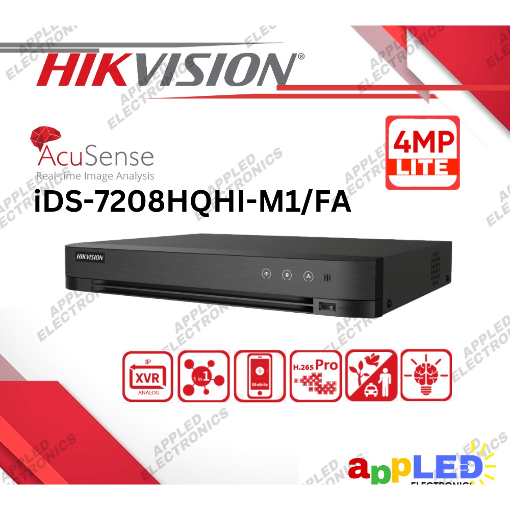 Hikvision Ids Hqhi M Fa Acusense Ch Mp Lite H Pro Dvr With Facial Recognition And