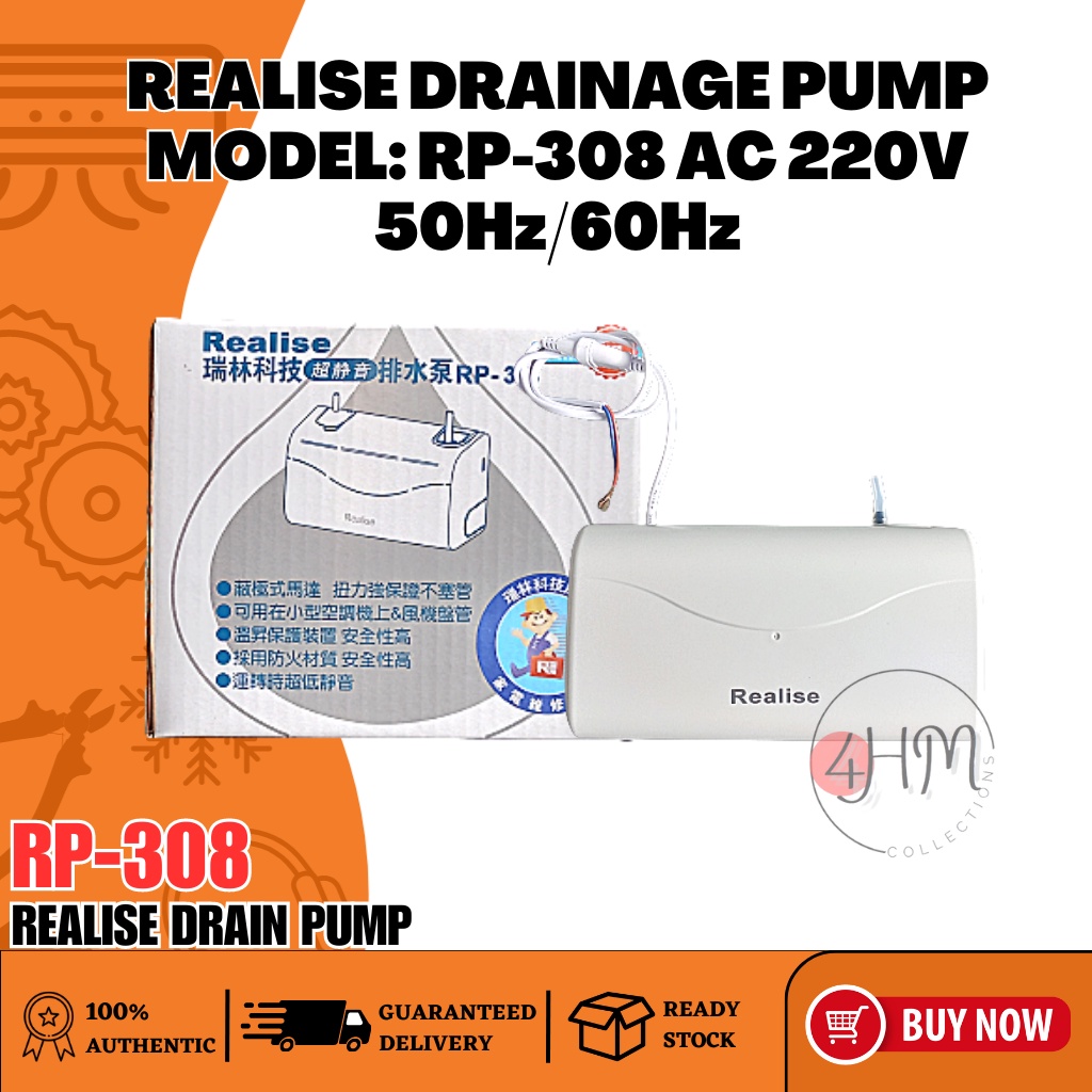 4HMC [ HIGH QUALITY ] REALISE DRAINAGE PUMP AC 220V 50Hz/60Hz MODEL RP