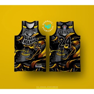 Design Bryant #24 Mamba Basketball Jersey Snake Skin Black Dunk Character