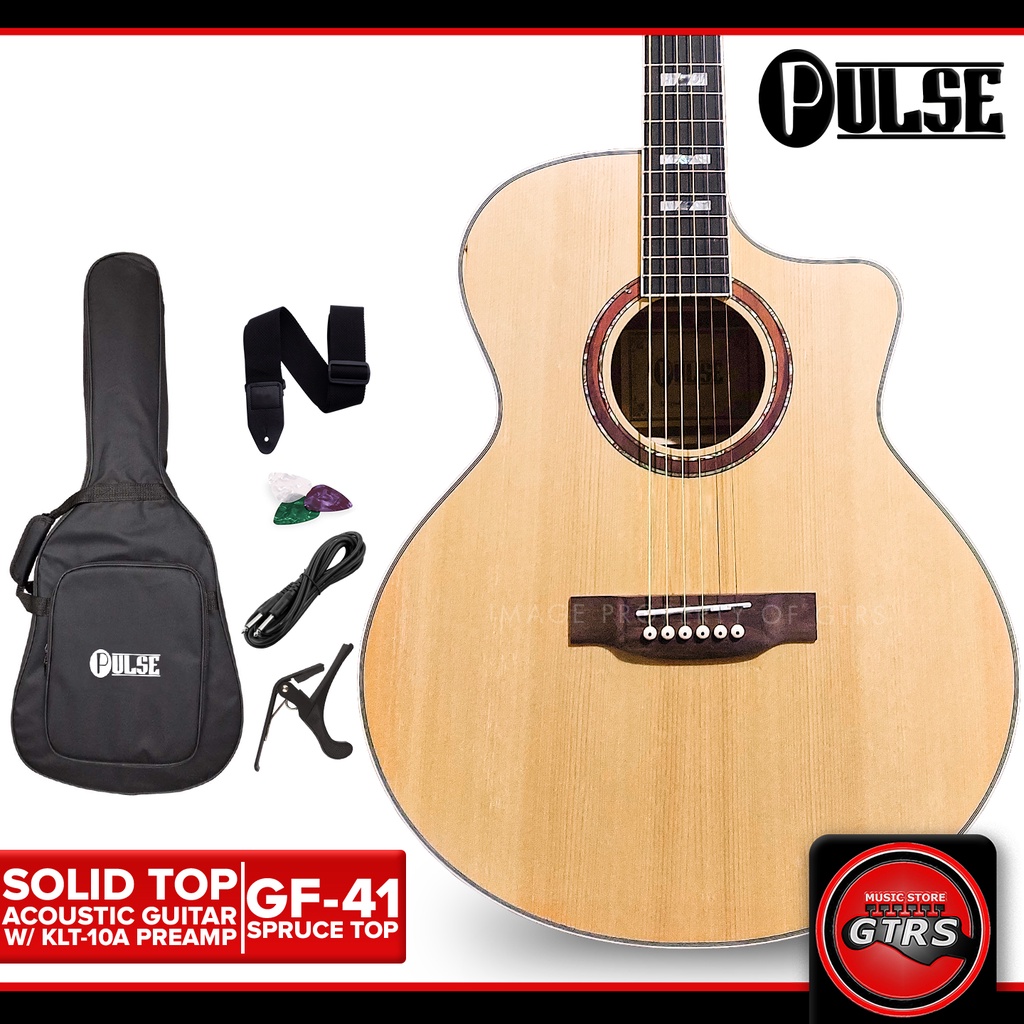 PULSE GF41 SEQ SOLID TOP AcousticElectric Guitar Shopee Philippines