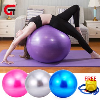 55/65/75/85cm Yoga Ball Anti Burst Exercise Aerobic Fitness Stability  Exercise Balance Yoga Pilates Workout,D 75CM