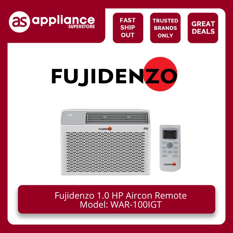 Fujidenzo 1.0 HP Aircon Remote WAR-100IGT | Shopee Philippines