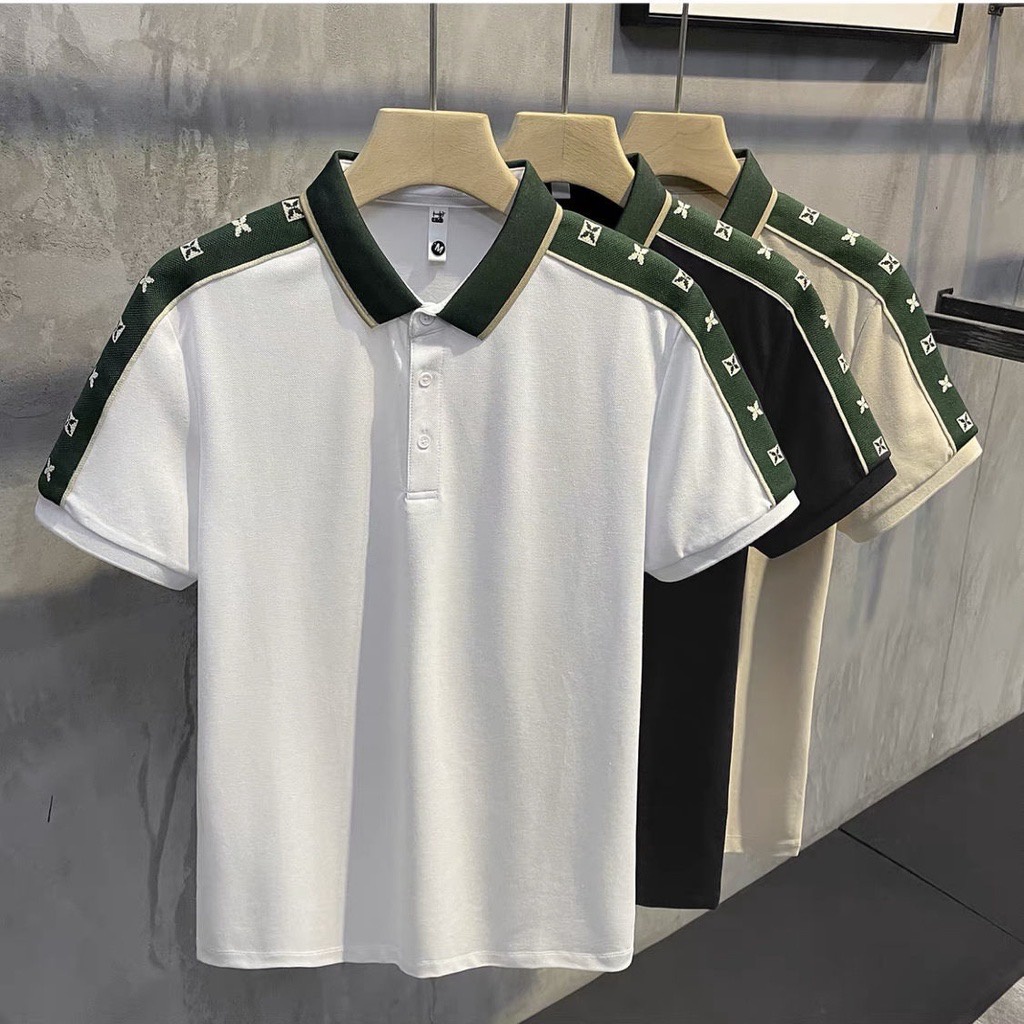 Hongwillyang Men's Fashion Cotton Polo Shirt High Quality #807 | Shopee ...