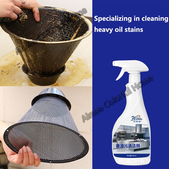 Degreaser 500ML Kitchen Oil Cleaner Multipurpose Cleaner Oil Stain ...