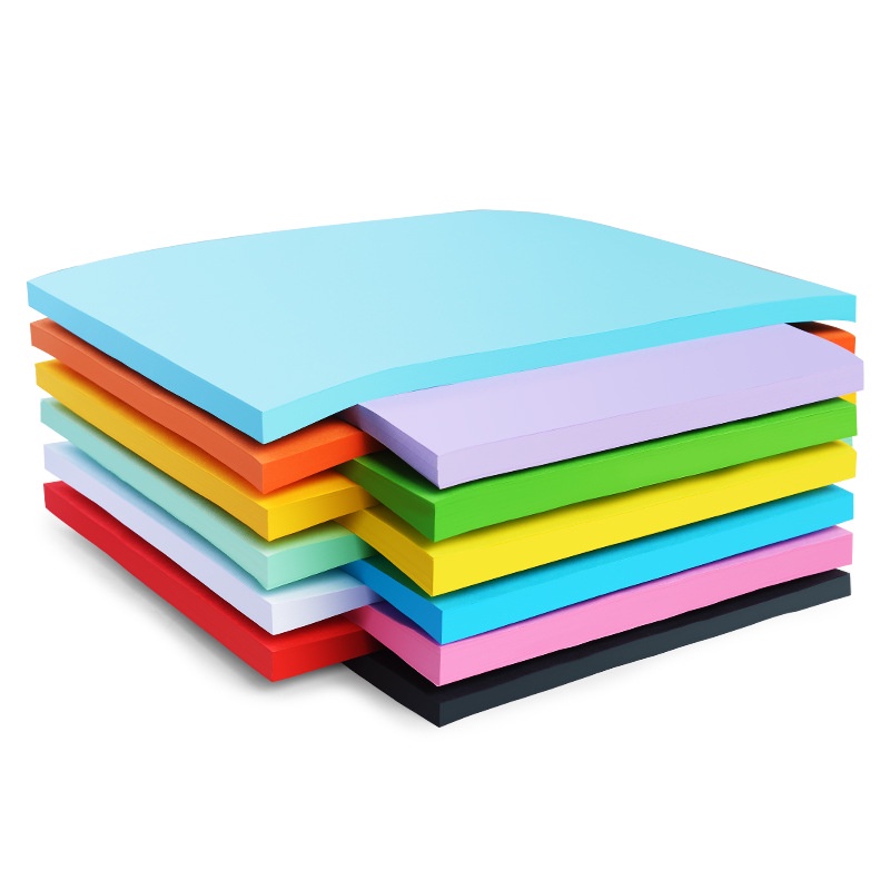 A4 Colored Card Stock Printer Paper, 10 Colors 70gsm Colorful Cardstock Paper for Cricut,Craft
