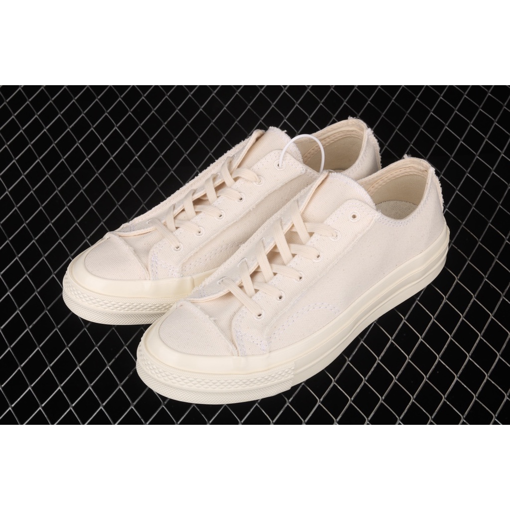 100 Original Converse 1970s Renew Low Cut White Korean Canvas Sneakers Shoes For Men Women 167750C