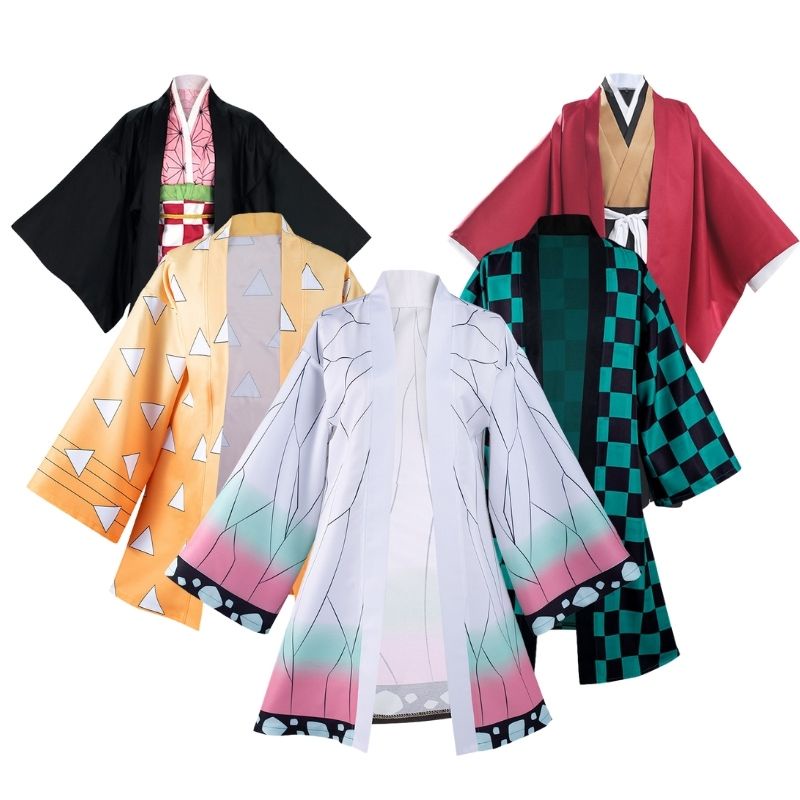 Anime Demon Slayer Kimetsu no Yaiba Kochou Shinobu Cosplay Costume ...