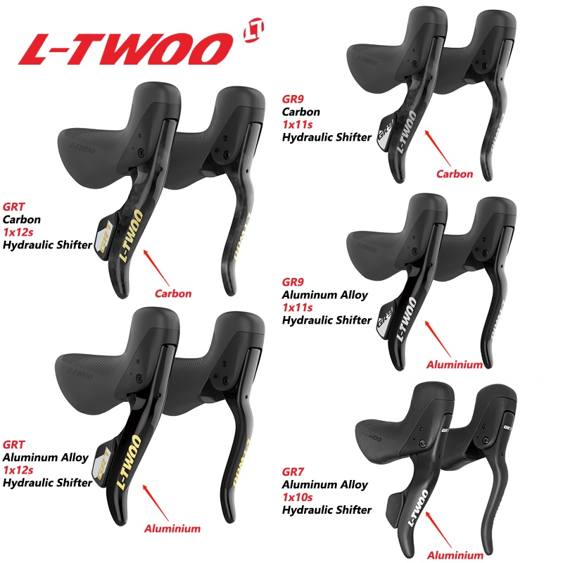 Ltwoo GRT/GR9/GR7 Disc Series Carbon/Aluminium Alloy Hydraulic Shifter 1x12/1x11/1x10 Speed