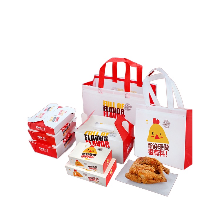 Fried chicken box disposable Korean whole chicken box takeaway packaging chicken legs chicken