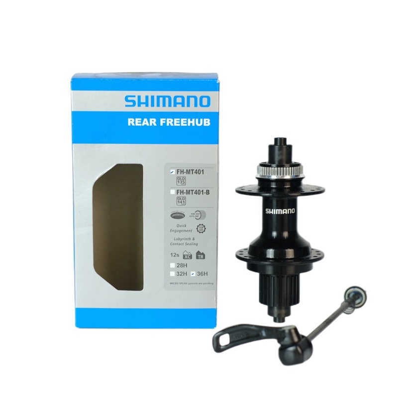 ☾Shimano FH-MT401 HUB 12 speed microspline (REAR) | Shopee Philippines