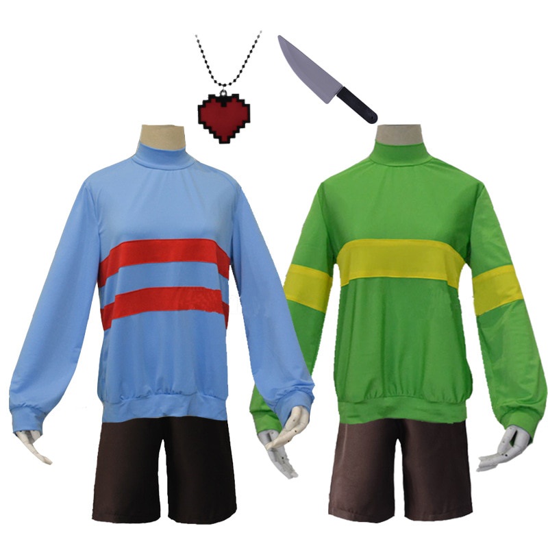 b2FC Game Costumes Undertale Frisk Chara Cosplay Costume Andertail ...