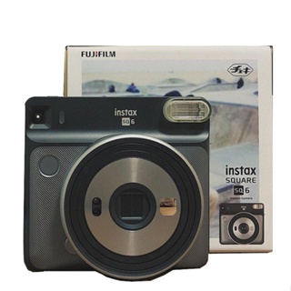 SQ6-GRAY-20 Fujifilm Instax SQUARE SQ6 Instant Film Camera (Graphite Grey)  + instax Wide Instant Film, 20 Square Sheets + Extra Accessories