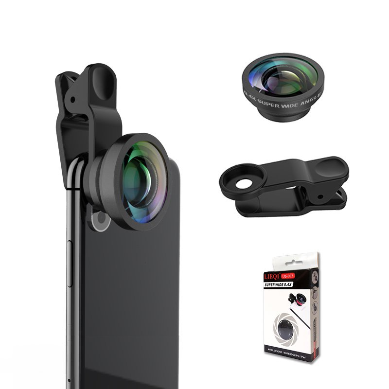 LIEQI Smartphone Lenses Zoom Digital Camera Universal Clip Lens 0.4x ...