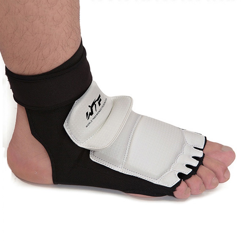 Taekwondo Foot Protector Black White For Karate Taichi Judo Wrestling ...